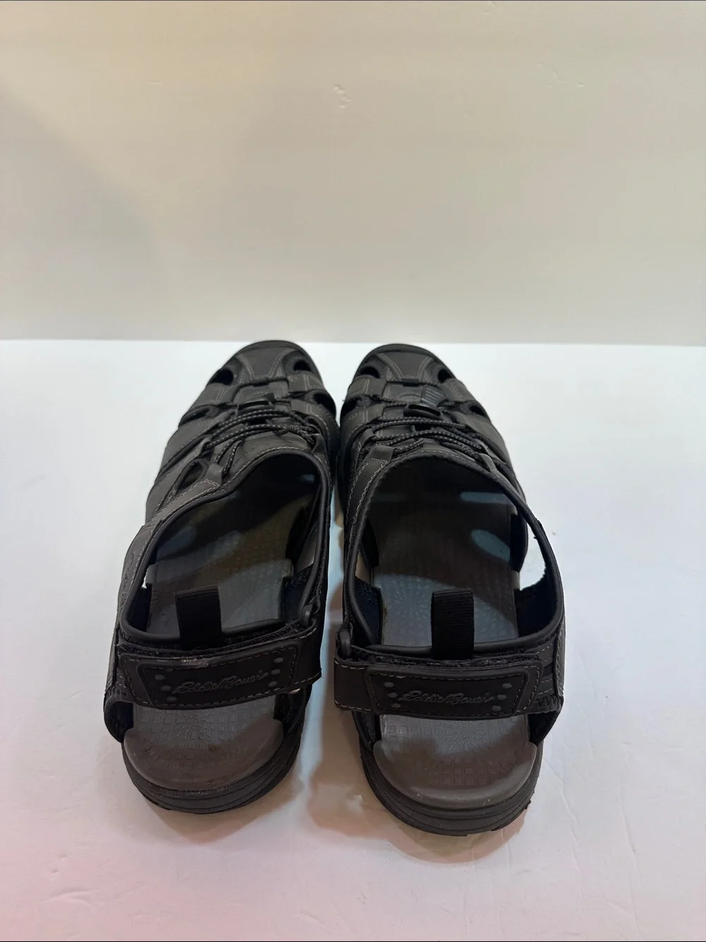 Eddie Bauer Men's Sandals Dark Gray Adjustable Outdoor Hiking Shoes Size 13